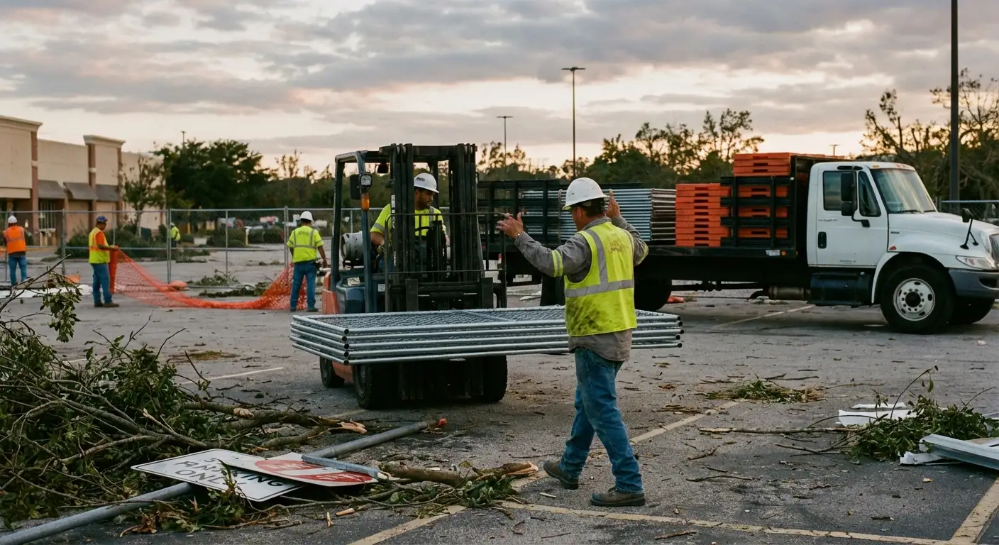 Emergency fencing deployment in Kingwood, TX