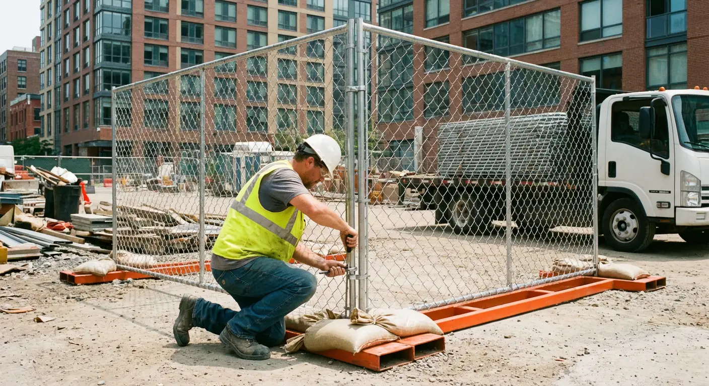 Temporary fence rental services in North Kingwood
