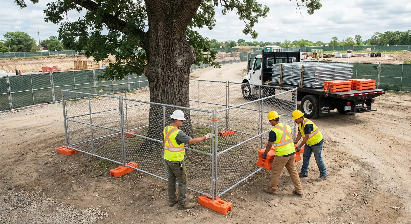 Temporary gate rental and secure perimeter fencing in Kingwood, TX