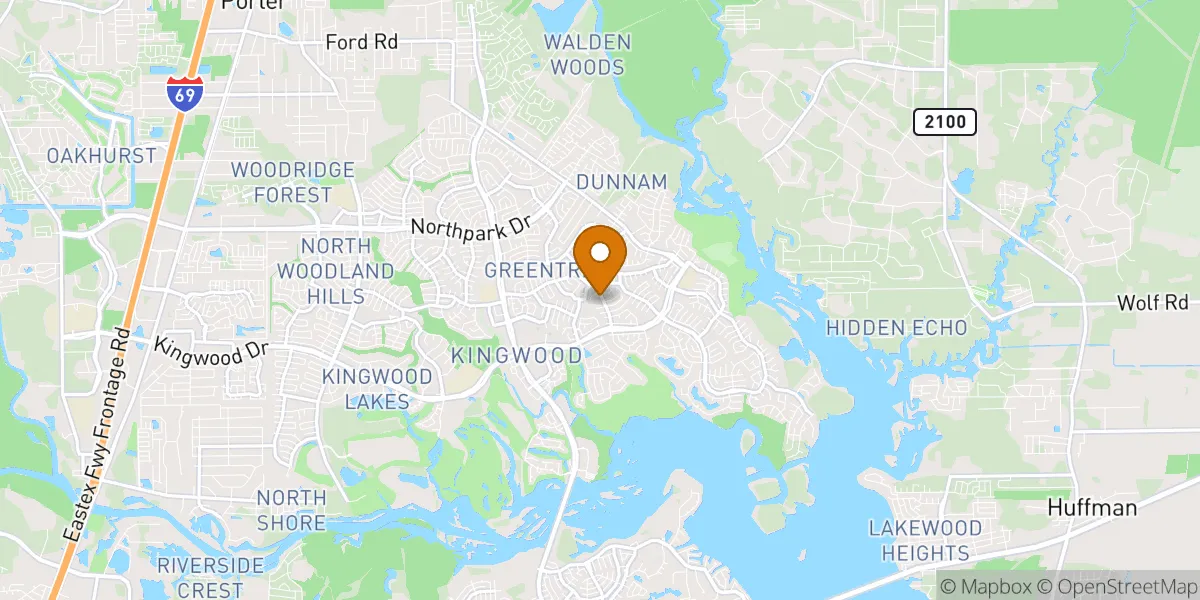 neighborhood map in Kingwood, TX