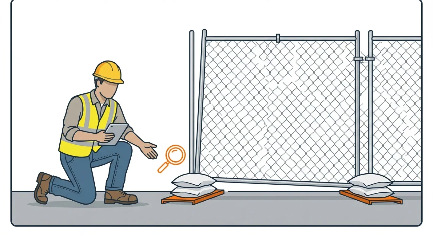 Diagram showing causes of temporary fence instability in Kingwood, TX