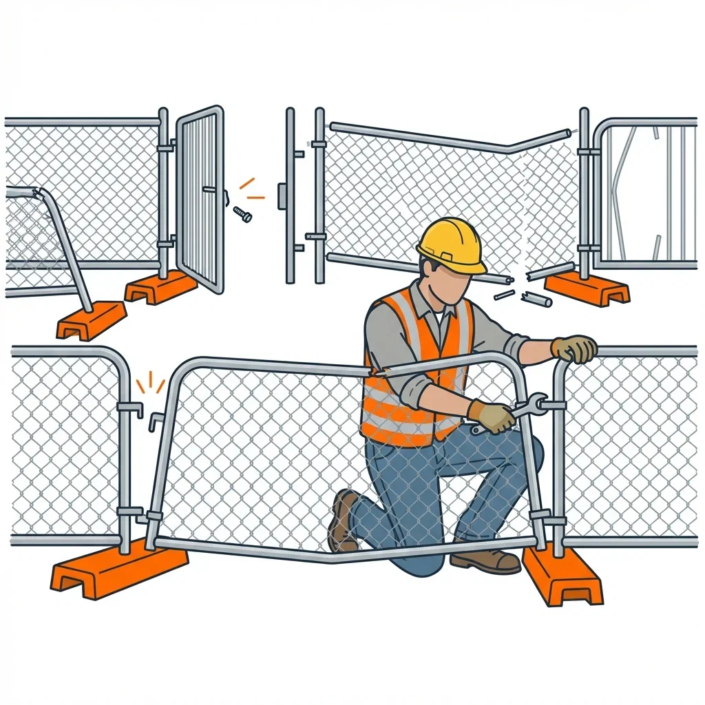 Diagram showing crowd control failure points and safety zones in Kingwood, TX